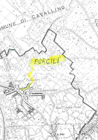 Mappa dell'itinerario Ssutta li Porcili