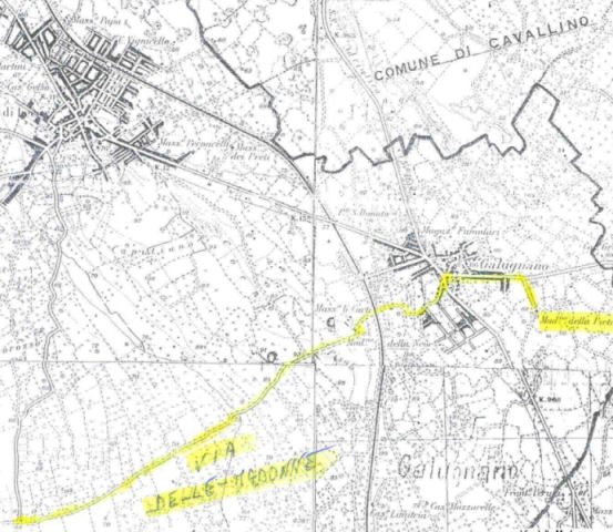 Mappa dell'itinerario La Strhata te le Madonne